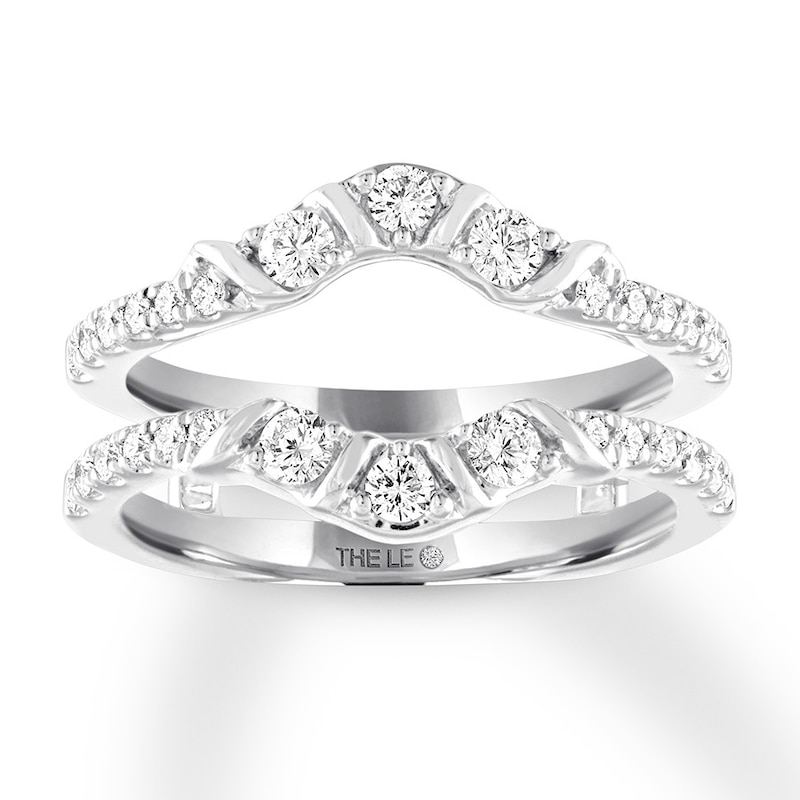THE LEO Diamond Enhancer Ring 5/8 ct tw Round-cut 14K White Gold