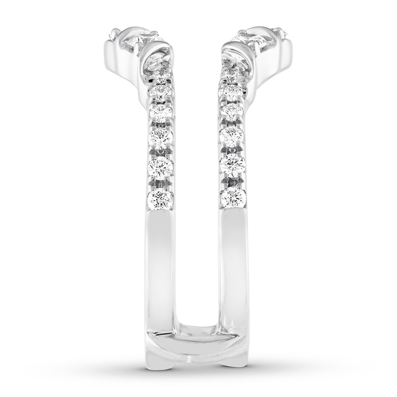 THE LEO Diamond Enhancer Ring 5/8 ct tw Round-cut 14K White Gold