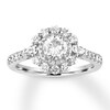 Thumbnail Image 0 of Diamond Engagement Ring 1-1/6 ct tw Round-cut 14K White Gold