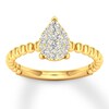 Thumbnail Image 1 of Now + Forever Diamond Engagement Ring 1/5 ct tw Round-cut 10K Yellow Gold