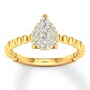 Thumbnail Image 0 of Diamond Engagement Ring 1/5 ct tw Round-cut 10K Yellow Gold