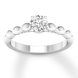 Now + Forever Diamond Engagement Ring 5/8 ct tw Round-cut 14K White Gold