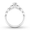 Thumbnail Image 1 of Diamond Engagement Ring 5/8 ct tw Round-cut 14K White Gold