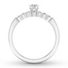 Thumbnail Image 1 of Diamond Engagement Ring 5/8 ct tw Round-cut 14K White Gold