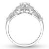 Thumbnail Image 3 of Now + Forever Claddagh Diamond Engagement Ring 3/8 ct tw 14K White Gold