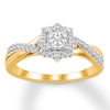 Thumbnail Image 0 of Diamond Engagement Ring 3/4 ct tw Round-cut 14K Yellow Gold