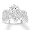 Thumbnail Image 0 of Diamond Engagement Ring 1 ct tw Round-cut 14K White Gold