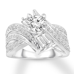 Now + Forever Diamond Engagement Ring 1 ct tw Round-cut 14K White Gold