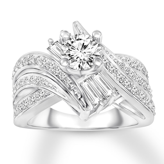 Now + Forever Diamond Engagement Ring 1 ct tw Round-cut 14K White Gold
