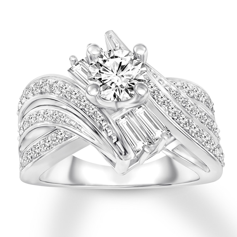 Main Image 1 of Now + Forever Diamond Engagement Ring 1 ct tw Round-cut 14K White Gold