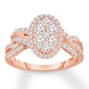 Thumbnail Image 0 of Diamond Engagement Ring 1-1/4 ct tw Round-cut 14K Rose Gold