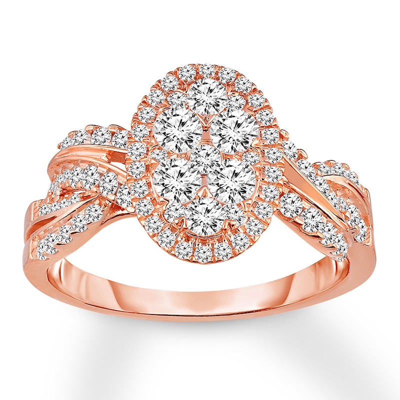 Main Image 1 of Now + Forever Diamond Engagement Ring 1-1/4 ct tw Round-cut 14K Rose Gold