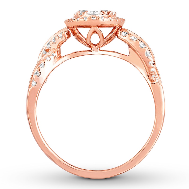 Main Image 2 of Now + Forever Diamond Engagement Ring 1-1/4 ct tw Round-cut 14K Rose Gold
