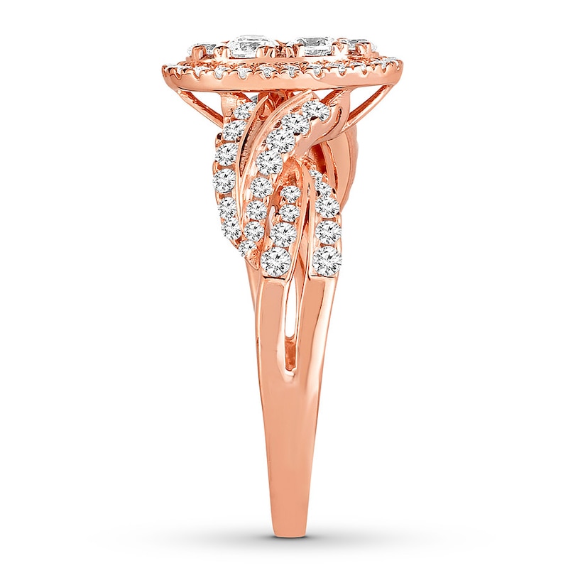 Main Image 3 of Now + Forever Diamond Engagement Ring 1-1/4 ct tw Round-cut 14K Rose Gold