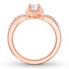 Thumbnail Image 1 of Diamond Engagement Ring 1/2 ct tw Round-cut 14K Rose Gold