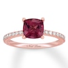 Thumbnail Image 0 of Neil Lane Cushion-cut Garnet Engagement Ring 3/8 ct tw Diamonds 14K Gold
