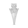 Thumbnail Image 3 of Diamond Engagement Ring 1 ct tw Princess & Round 10K White Gold