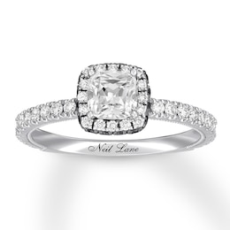 Neil Lane Cushion-cut Diamond Engagement Ring 1-1/4 ct tw 14K White Gold