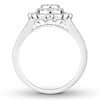 Thumbnail Image 1 of Diamond Engagement Ring 1/2 ct tw Round-cut 14K White Gold