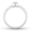 Thumbnail Image 1 of Diamond Engagement Ring 1/3 ct tw Round-cut 10K White Gold