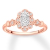 Thumbnail Image 0 of Diamond Engagement Ring 1/3 ct tw Round-cut 10K Rose Gold