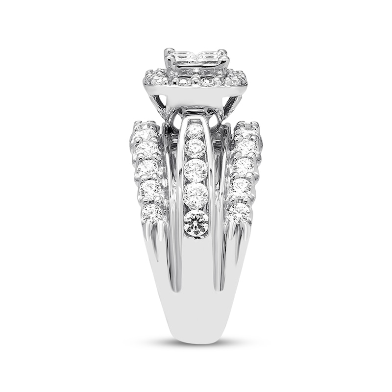 Main Image 3 of Now + Forever Diamond Engagement Ring 2 ct tw Princess & Round 14K White Gold