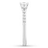Thumbnail Image 3 of THE LEO Diamond Three-Stone Engagement Ring 7/8 ct tw Princess 14K White Gold