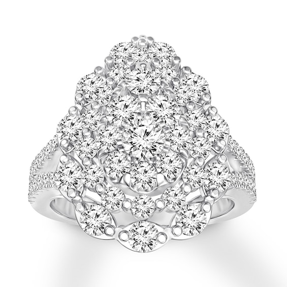 Now + Forever Diamond Engagement Ring 1-3/4 ct tw Round-cut 14K White Gold