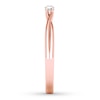 Thumbnail Image 3 of Memories Moments Magic Three-Stone Diamond Ring 1/5 ct tw Round-cut 14K Rose Gold