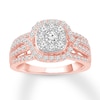 Thumbnail Image 0 of Diamond Engagement Ring 1 ct tw Round-cut 10K Rose Gold