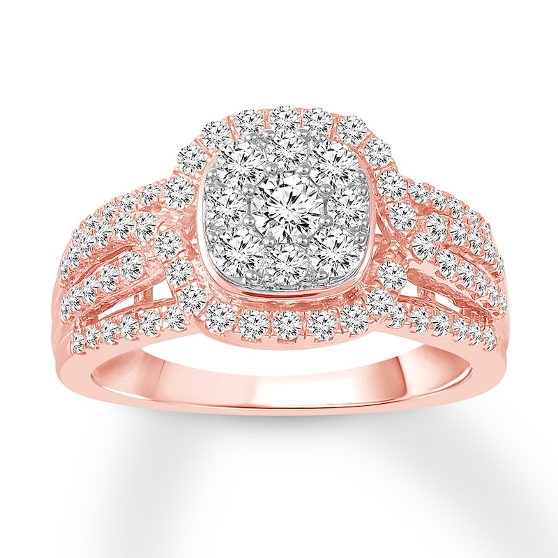 Main Image 1 of Now + Forever Diamond Engagement Ring 1 ct tw Round-cut 10K Rose Gold