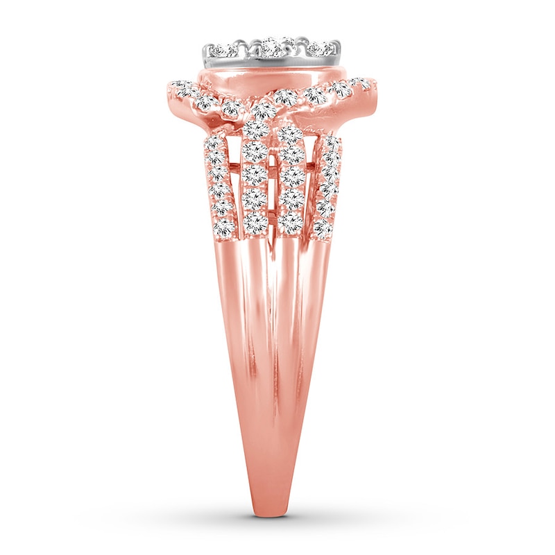 Main Image 3 of Now + Forever Diamond Engagement Ring 1 ct tw Round-cut 10K Rose Gold
