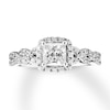 Princess-cut Diamond Engagement Ring 1-1/8 ct tw 14K White Gold