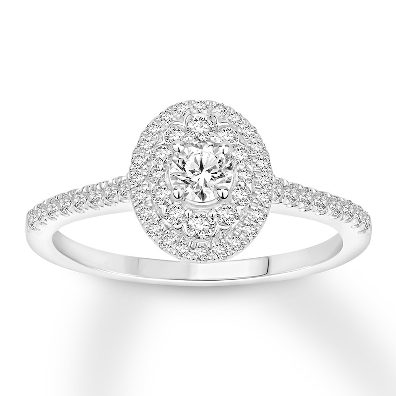 Main Image 1 of Now + Forever Diamond Engagement Ring 1/2 ct tw Round-cut 14K White Gold
