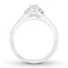 Thumbnail Image 1 of Diamond Engagement Ring 1/2 ct tw Round-cut 14K White Gold