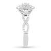 Diamond Engagement Ring 1-1/6 ct tw Round-cut 14K White Gold