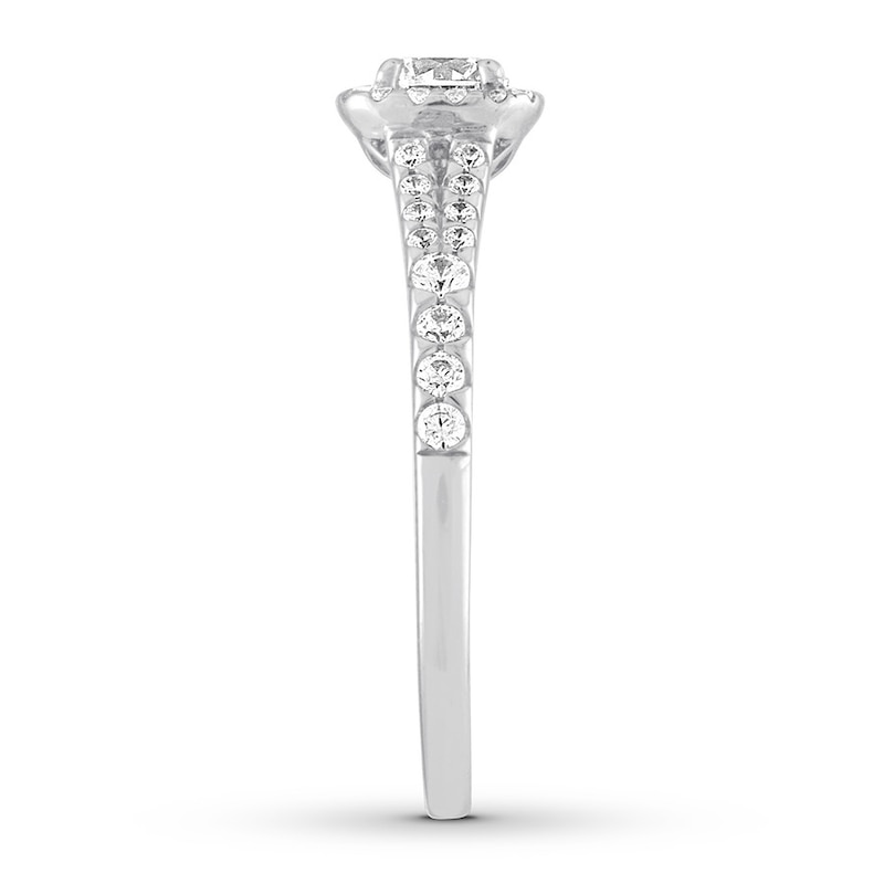 Diamond Engagement Ring 5/8 ct tw Round-cut 14K White Gold