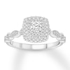 Thumbnail Image 0 of Diamond Engagement Ring 1/2 ct tw Round-cut 14K White Gold