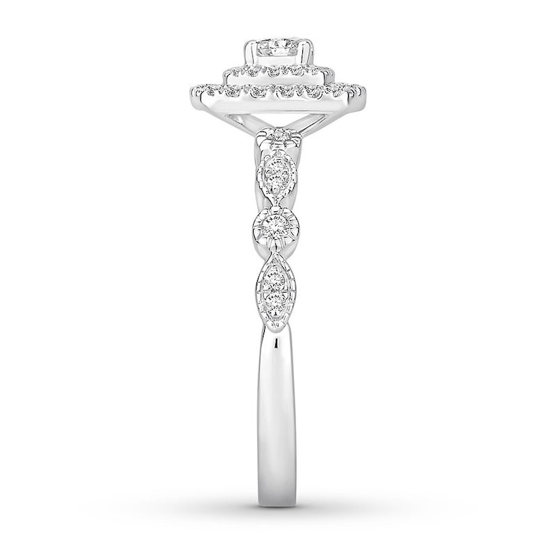 Main Image 3 of Now + Forever Diamond Engagement Ring 1/2 ct tw Round-cut 14K White Gold