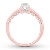 Thumbnail Image 2 of Now + Forever Diamond Engagement Ring 1/3 ct tw Round-cut 10K Two-Tone Gold