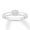 Thumbnail Image 0 of Diamond Engagement Ring 1/3 ct tw Round-cut 10K White Gold