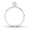 Thumbnail Image 2 of Now + Forever Diamond Engagement Ring 1/2 ct tw Round-cut 14K White Gold