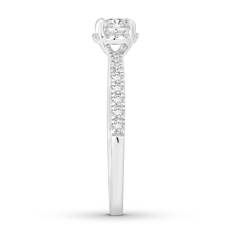 Main Image 3 of Now + Forever Diamond Engagement Ring 1/2 ct tw Round-cut 14K White Gold