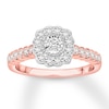 Thumbnail Image 1 of Now + Forever Diamond Engagement Ring 1/2 ct tw Round-cut 10K Two-Tone Gold