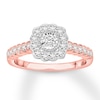 Thumbnail Image 0 of Diamond Engagement Ring 1/2 ct tw Round-cut 10K Two-Tone Gold