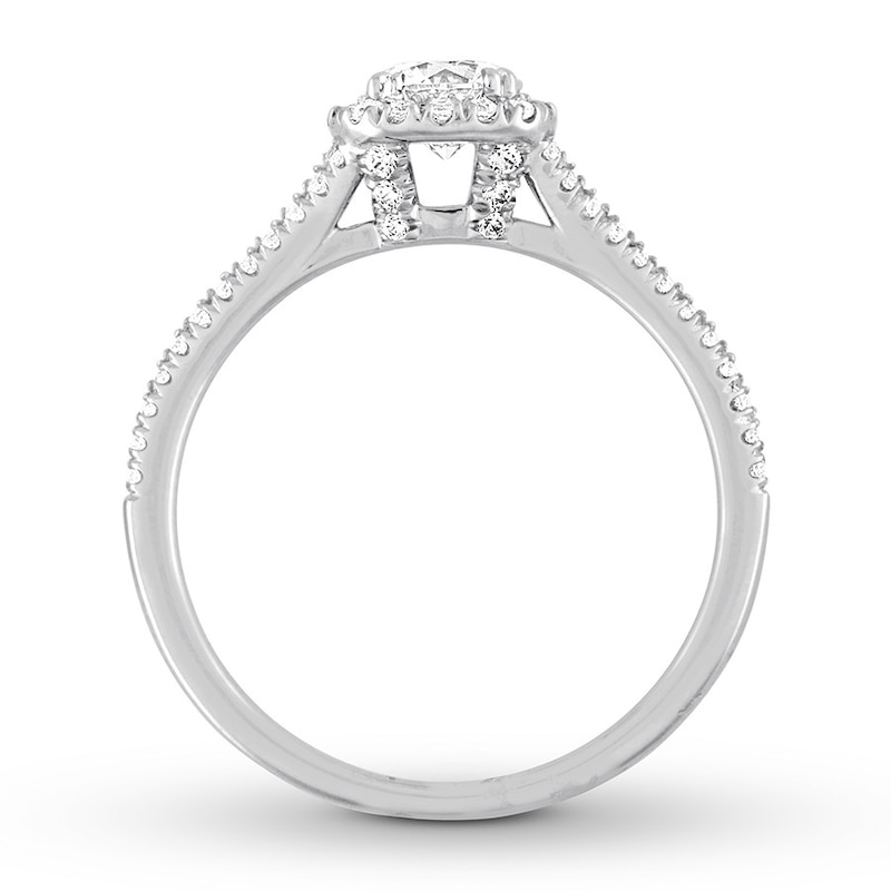 Main Image 2 of Now + Forever Diamond Engagement Ring 7/8 ct tw Round-cut 14K White Gold