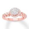Thumbnail Image 0 of Diamond Engagement Ring 5/8 ct tw Round-cut 14K Rose Gold