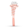 Thumbnail Image 2 of Diamond Engagement Ring 5/8 ct tw Round-cut 14K Rose Gold