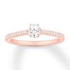 Thumbnail Image 1 of Now + Forever Diamond Engagement Ring 3/8 ct tw Round-cut 10K Rose Gold