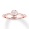 Thumbnail Image 0 of Diamond Engagement Ring 3/8 ct tw Round-cut 10K Rose Gold